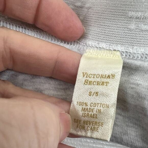 Vintage Victoria Secret Signature Soft-Stretchy Hi Leg Rio Panty Grey Size Small - Picture 3 of 5